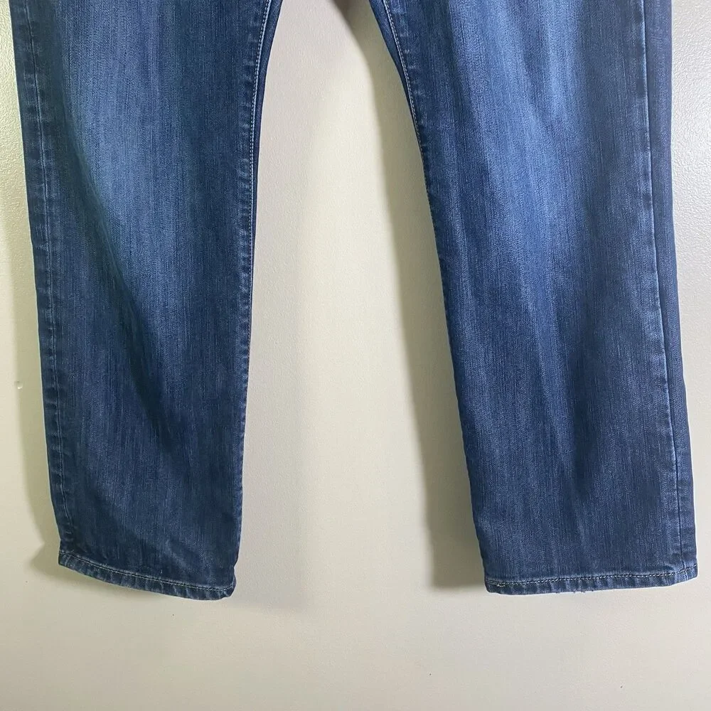 Mavi Jeans Mens 34x30 Blue Matt Relaxed Straight Leg Denim Zip Fly
